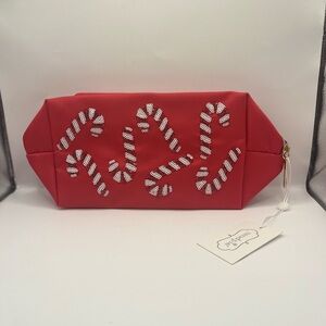 MudPie Red Candy Cane Patterned Women's Bag